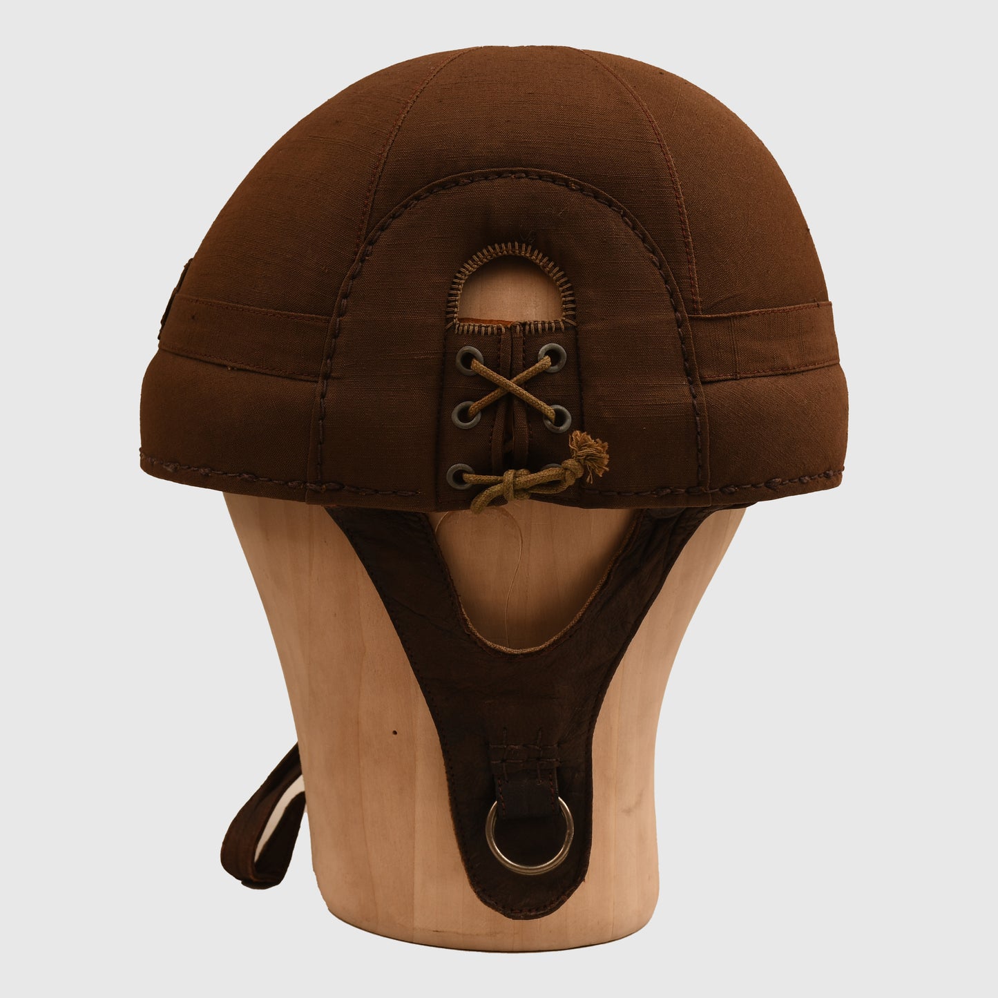 JAPANESE WWII TANKERS HELMET WITH EXTREMELY RARE GOGGLES AND SPARE LENSES