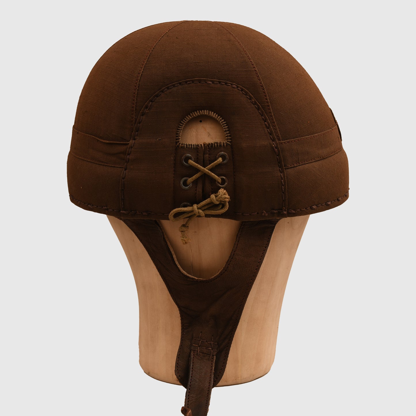JAPANESE WWII TANKERS HELMET WITH EXTREMELY RARE GOGGLES AND SPARE LENSES
