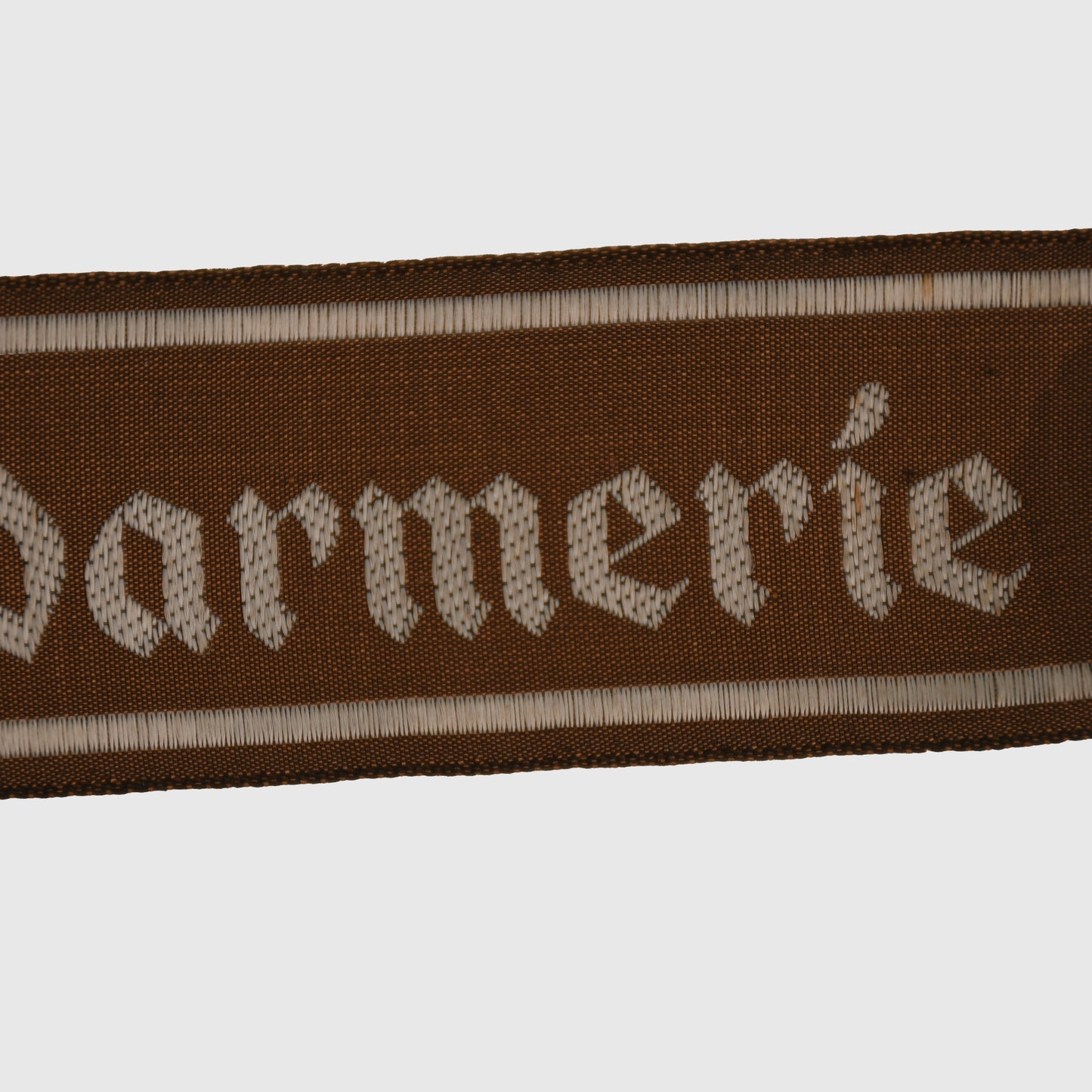 GERMAN WWII ARMY FIELD POLICE (FELDGENDARMERIE) CUFF TITLE