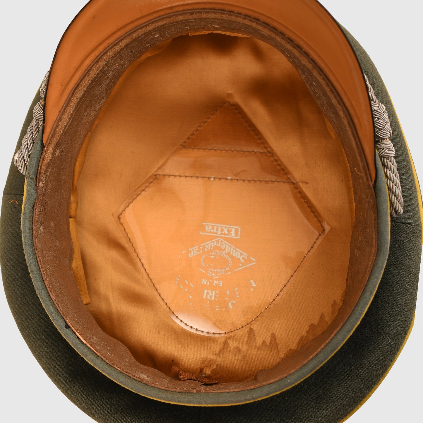 German WWII Signals Officers Double Erel Marked Visor Cap