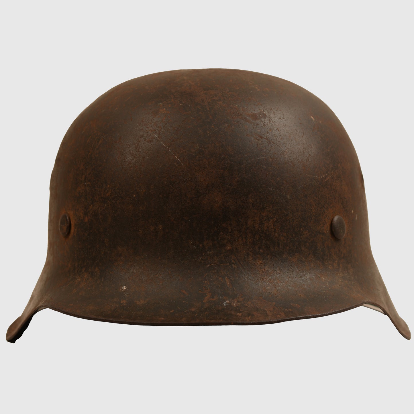 GERMAN WWII WAFFEN SS SINGLE DECAL M.42 HELMET - IDENTIFIED