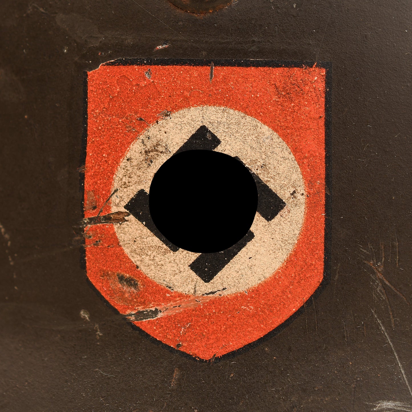 German WWII Police Double Decal Helmet