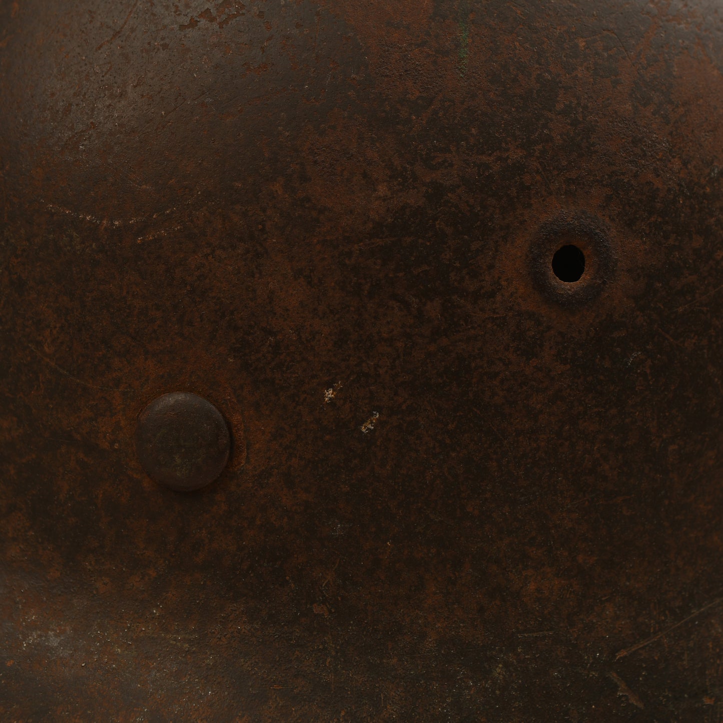 GERMAN WWII WAFFEN SS SINGLE DECAL M.42 HELMET - IDENTIFIED