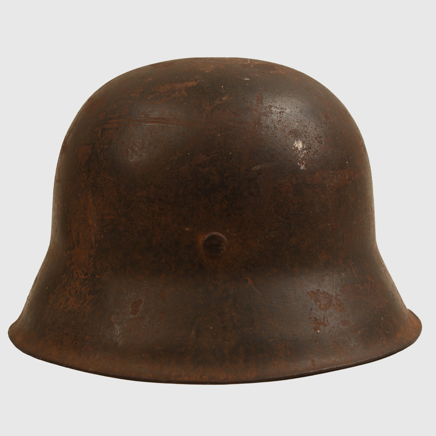 GERMAN WWII WAFFEN SS SINGLE DECAL M.42 HELMET - IDENTIFIED