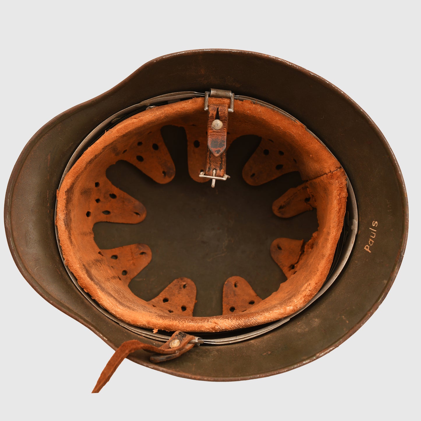 German WWII Police Double Decal Helmet