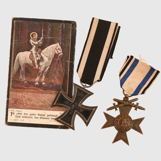 German WWI Iron Cross and Bavarian Award — Identified