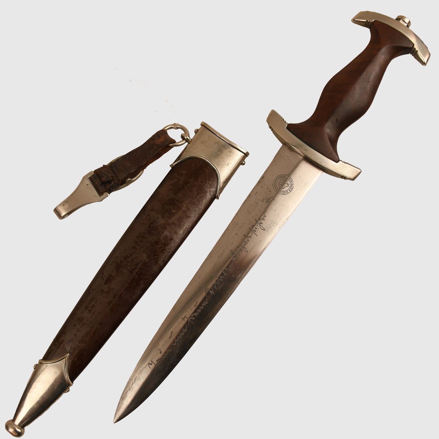 GERMAN WWII SA MANS DISPLAY PIECE PRESENTED TO A BRIGADFUHRER