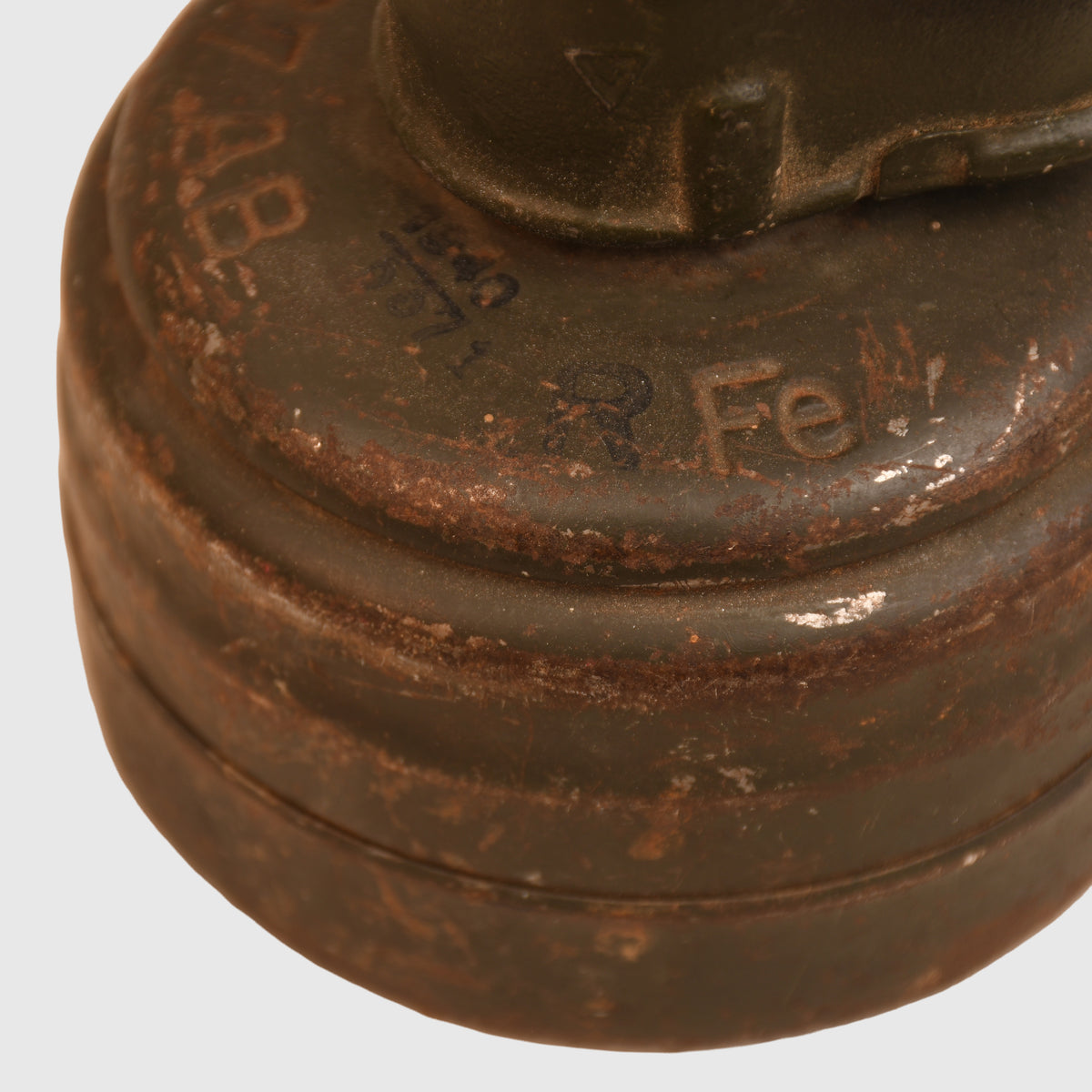 GERMAN WWII TROPICAL PAINTED GAS MASK TIN