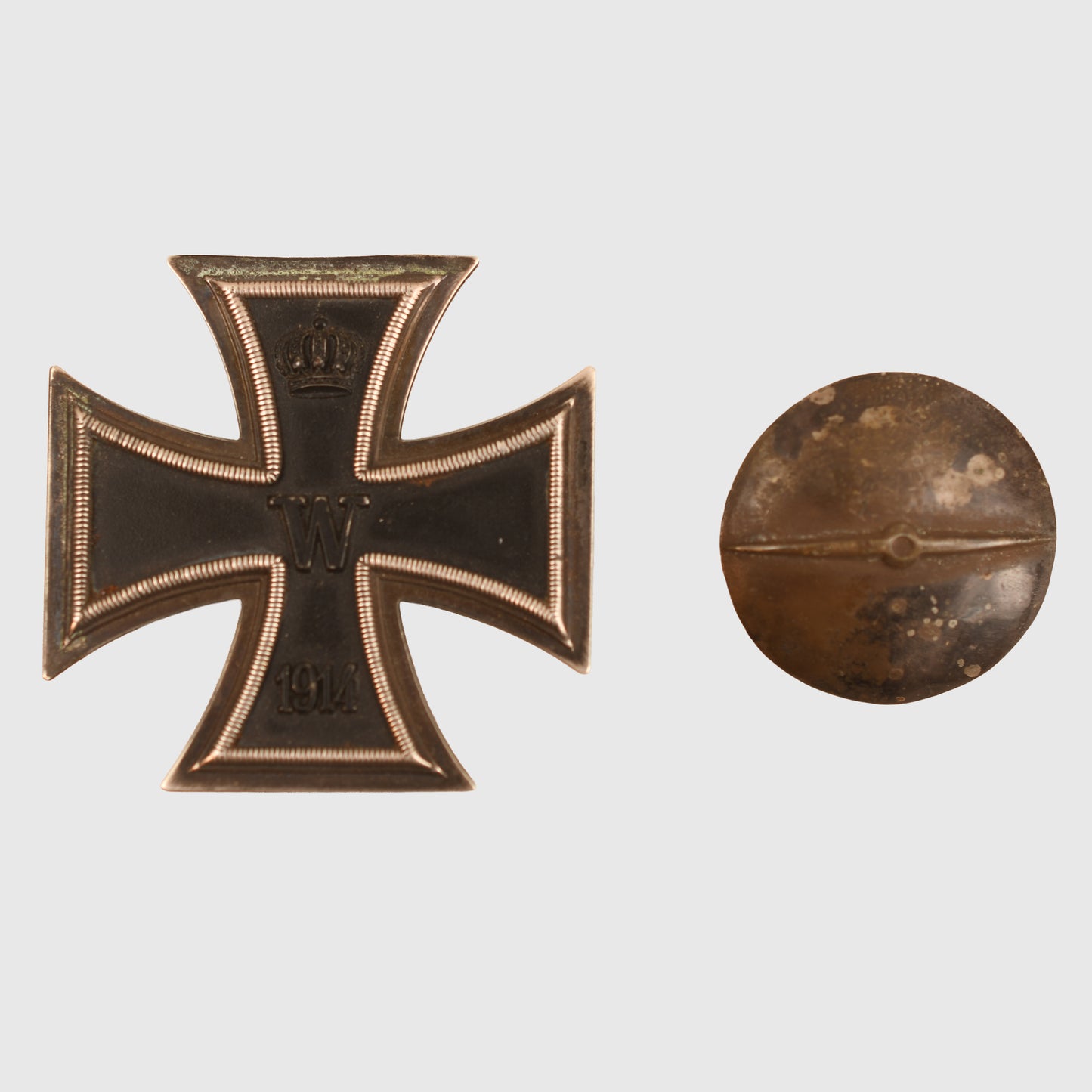 German WWI Iron Cross 1st Class - Disc Back Variant