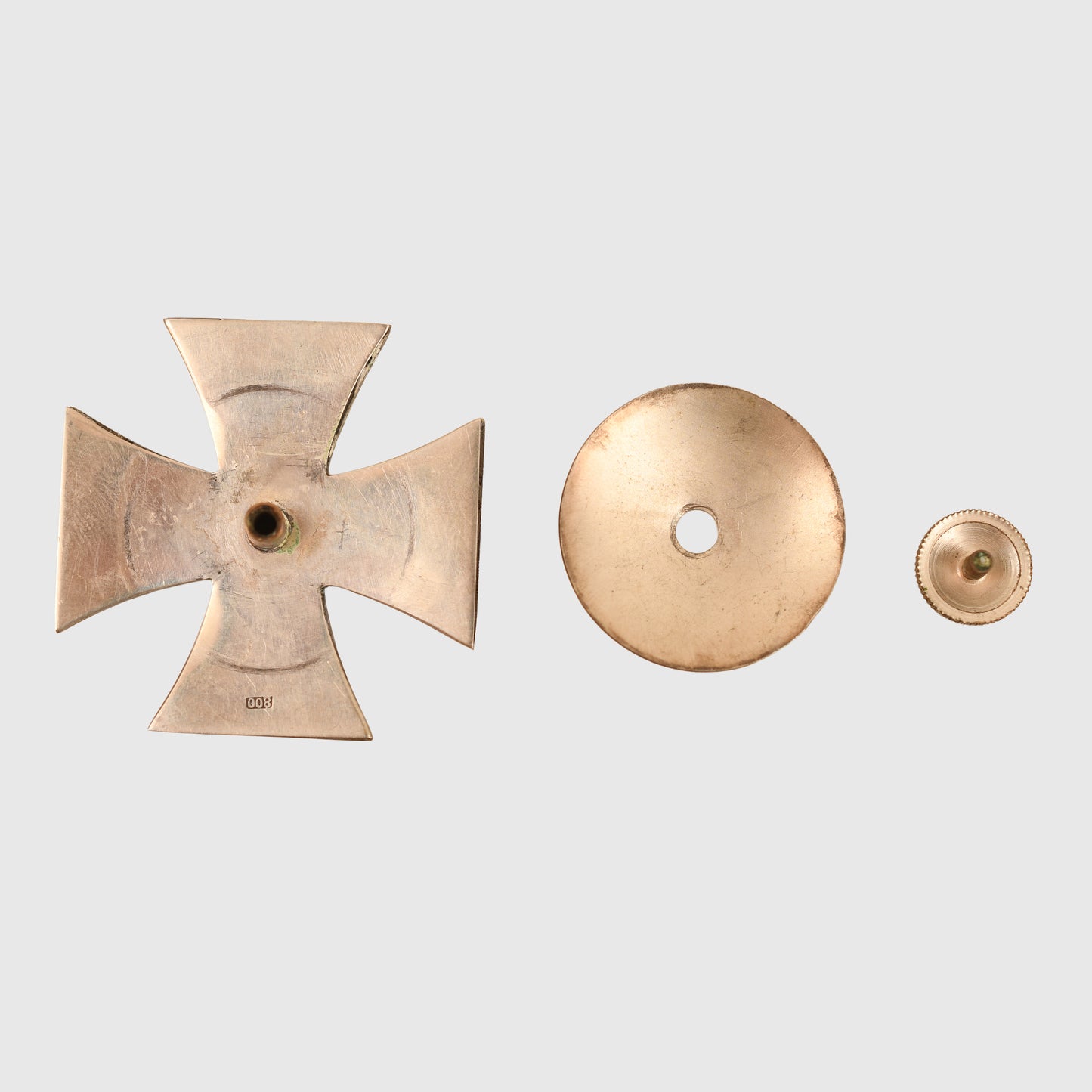 German WWI Iron Cross 1st Class - Silver 800 Disc Back