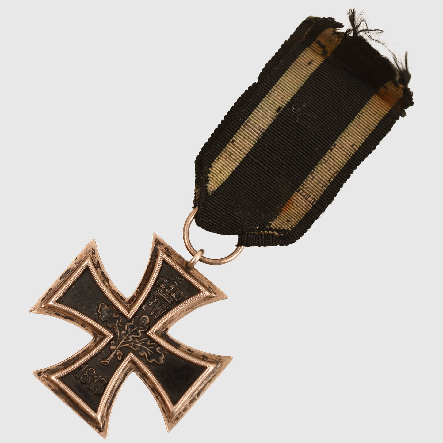 German WWI 1870 Iron Cross 2nd Class With 25 Year Jubilee Oak Leaf