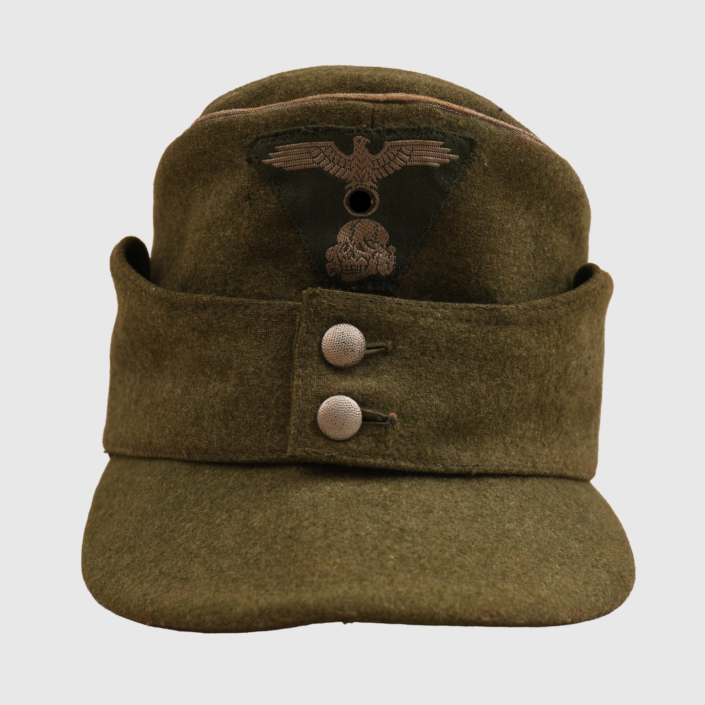 GERMAN WWII WAFFEN SS M43 OFFICERS FIELD CAP
