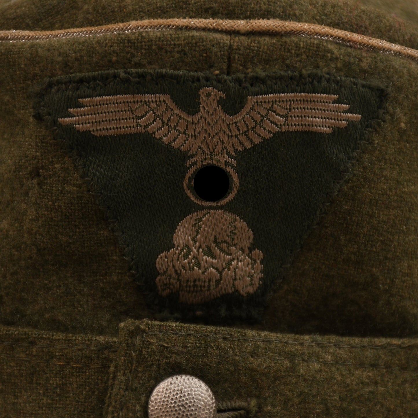 GERMAN WWII WAFFEN SS M43 OFFICERS FIELD CAP