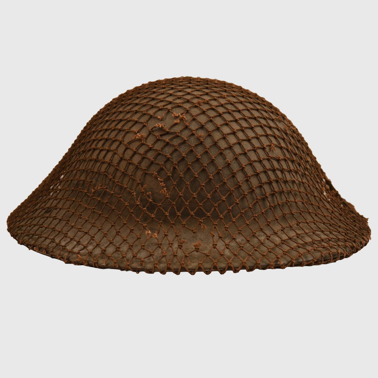BRITISH 1940 DATED BRODIE HELMET WITH NET COVER