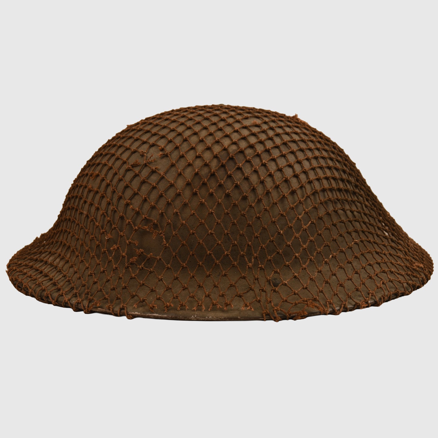 BRITISH 1940 DATED BRODIE HELMET WITH NET COVER