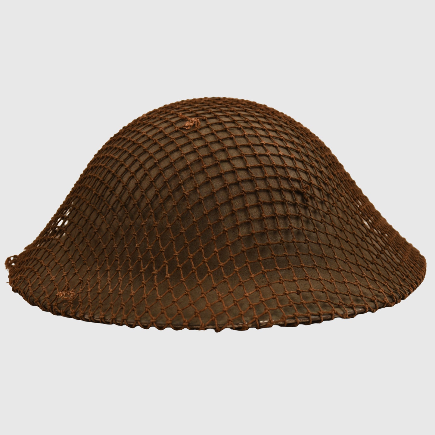 BRITISH 1940 DATED BRODIE HELMET WITH NET COVER