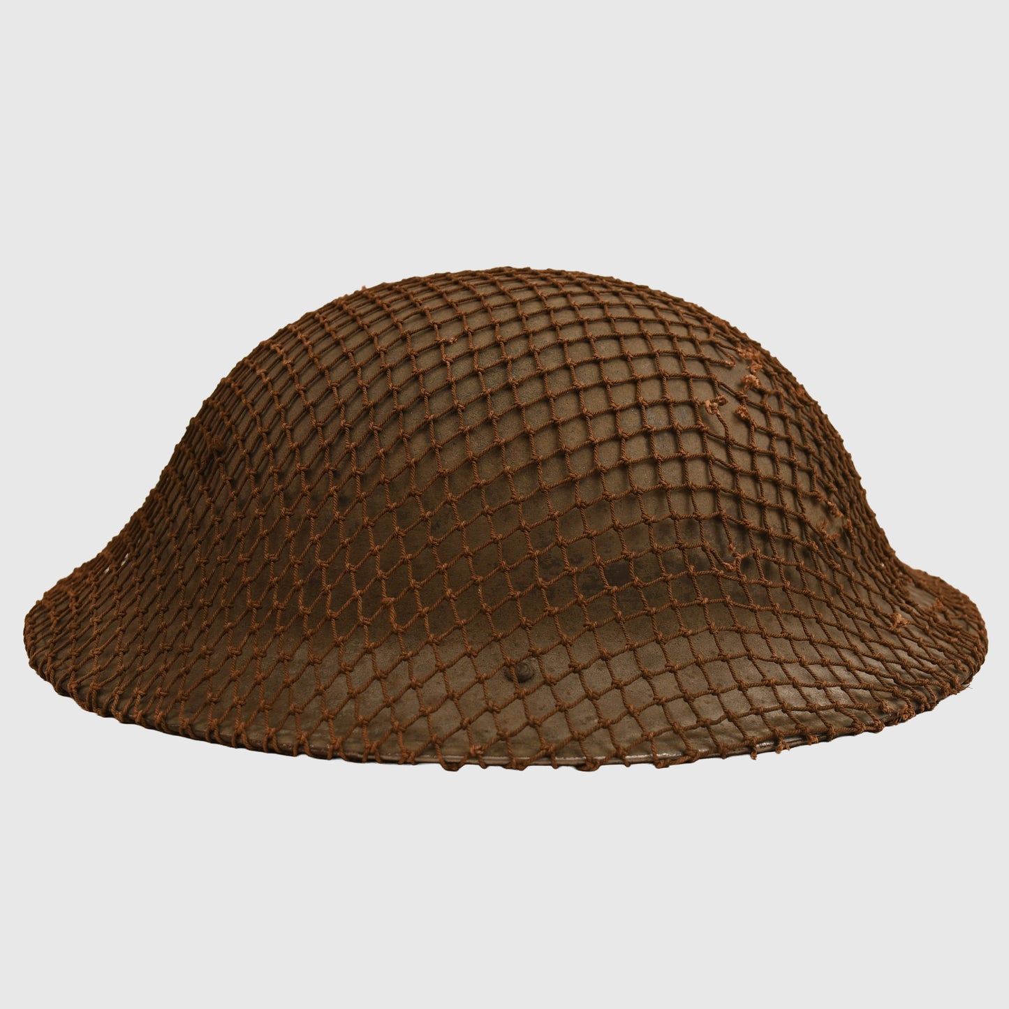 BRITISH 1940 DATED BRODIE HELMET WITH NET COVER