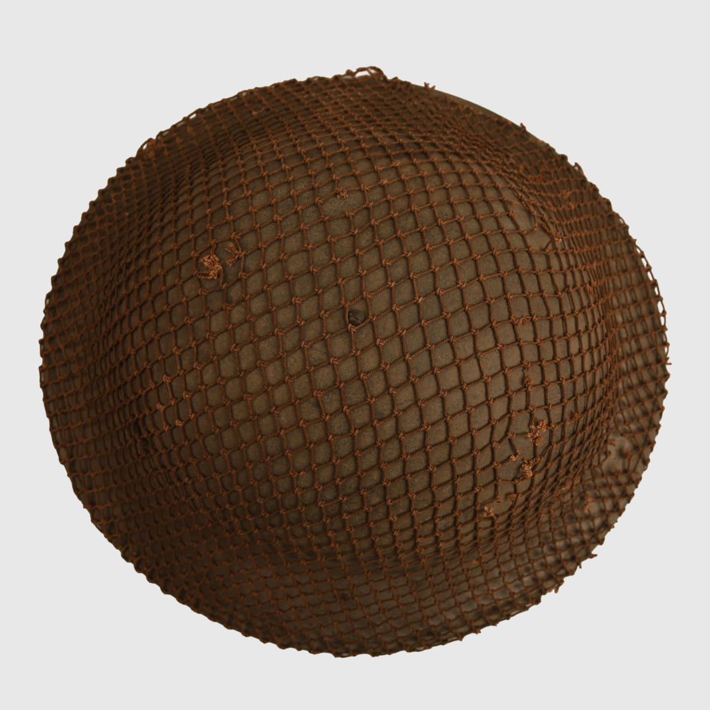 BRITISH 1940 DATED BRODIE HELMET WITH NET COVER