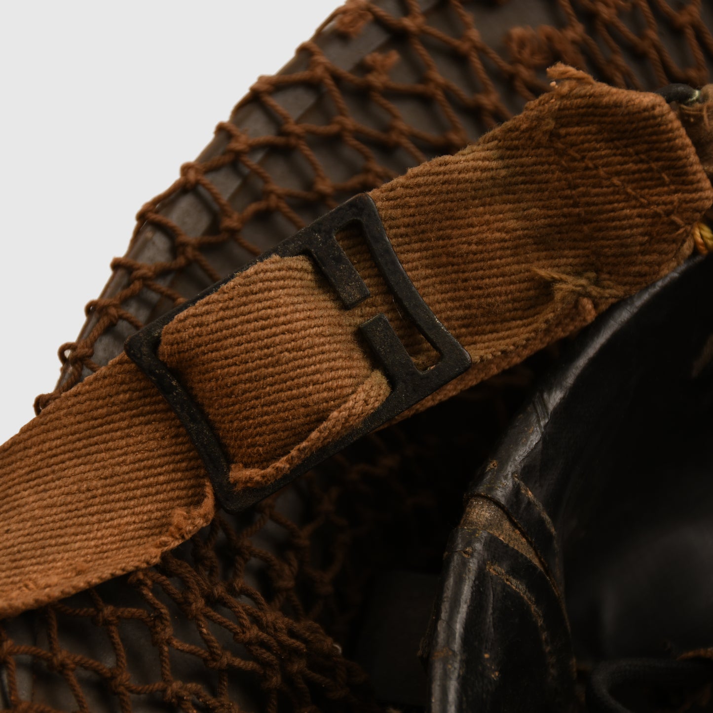 BRITISH 1940 DATED BRODIE HELMET WITH NET COVER