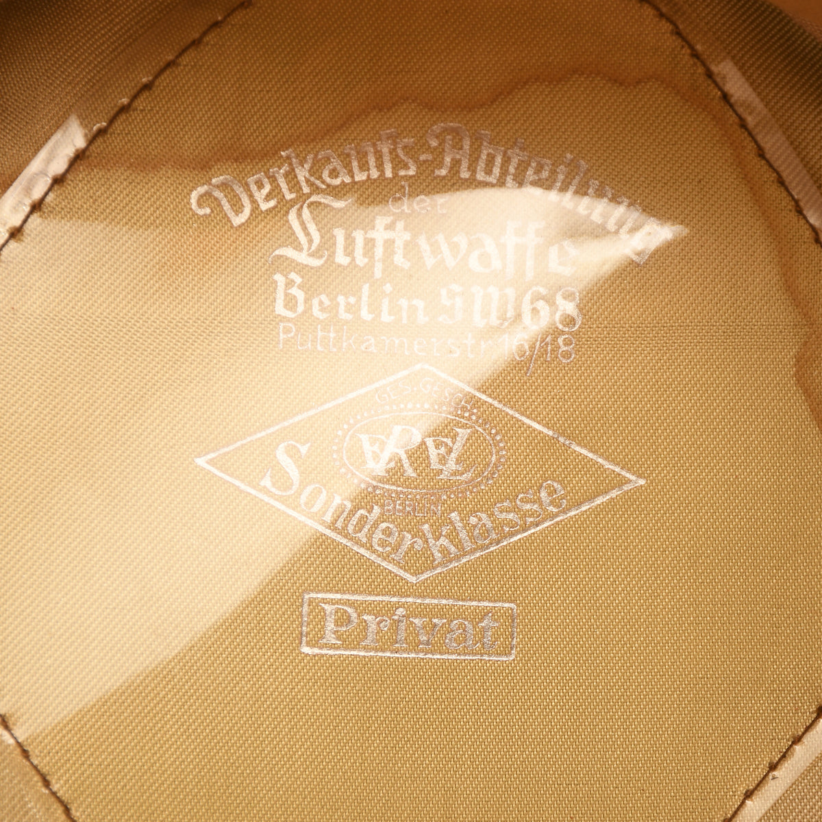 GERMAN WWII LUFTWAFFE OFFICERS VISOR CAP
