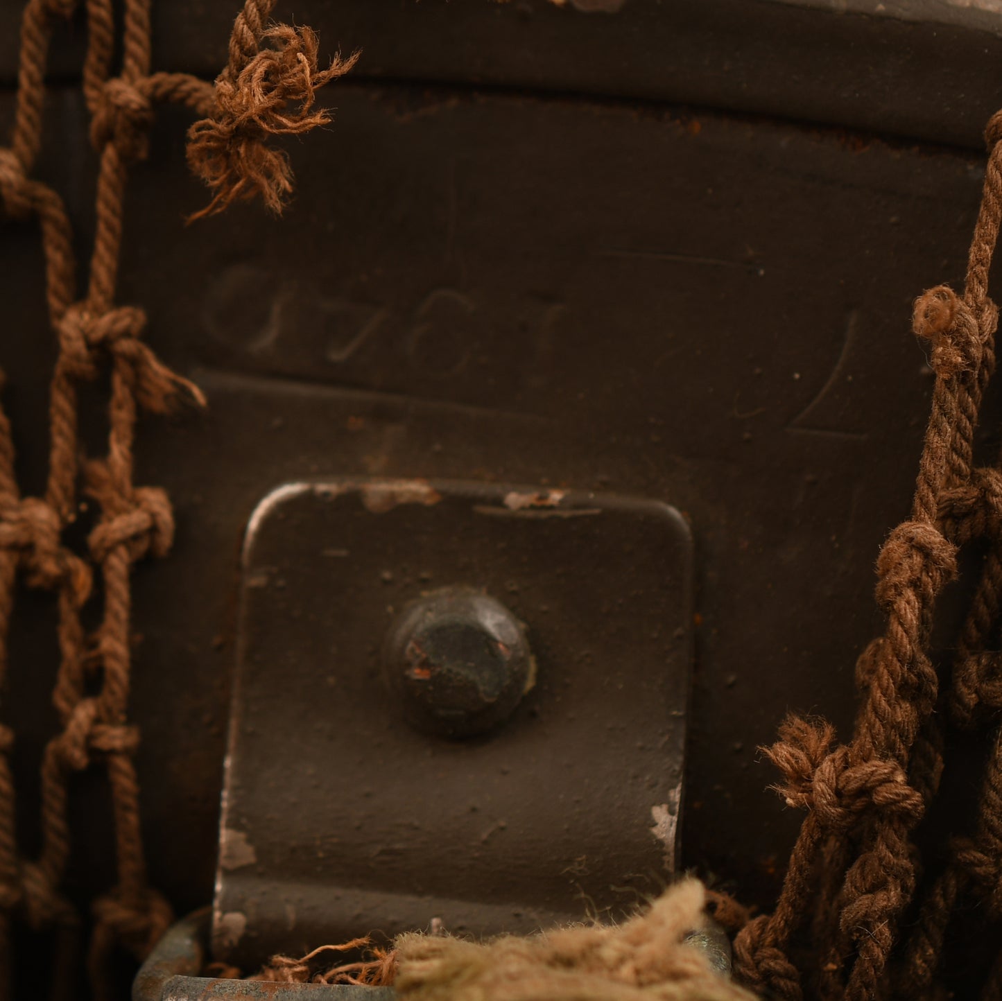 BRITISH 1940 DATED BRODIE HELMET WITH NET COVER
