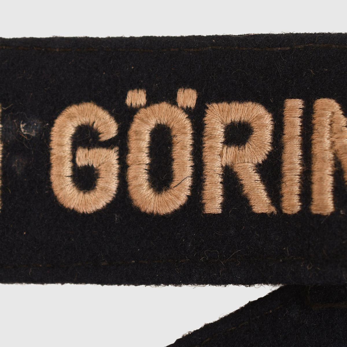 Hand Goring GERMAN WWII HERMAN GORING CUFF TITLE – Regimentals Militaria Museum