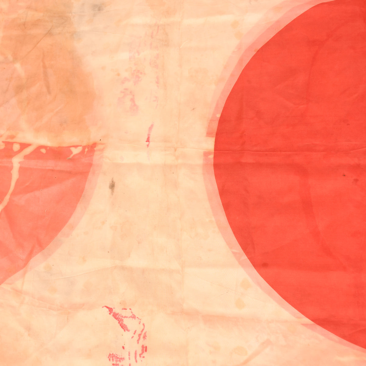 JAPANESE WWII SOLDIERS GOOD LUCK FLAG IN SILK