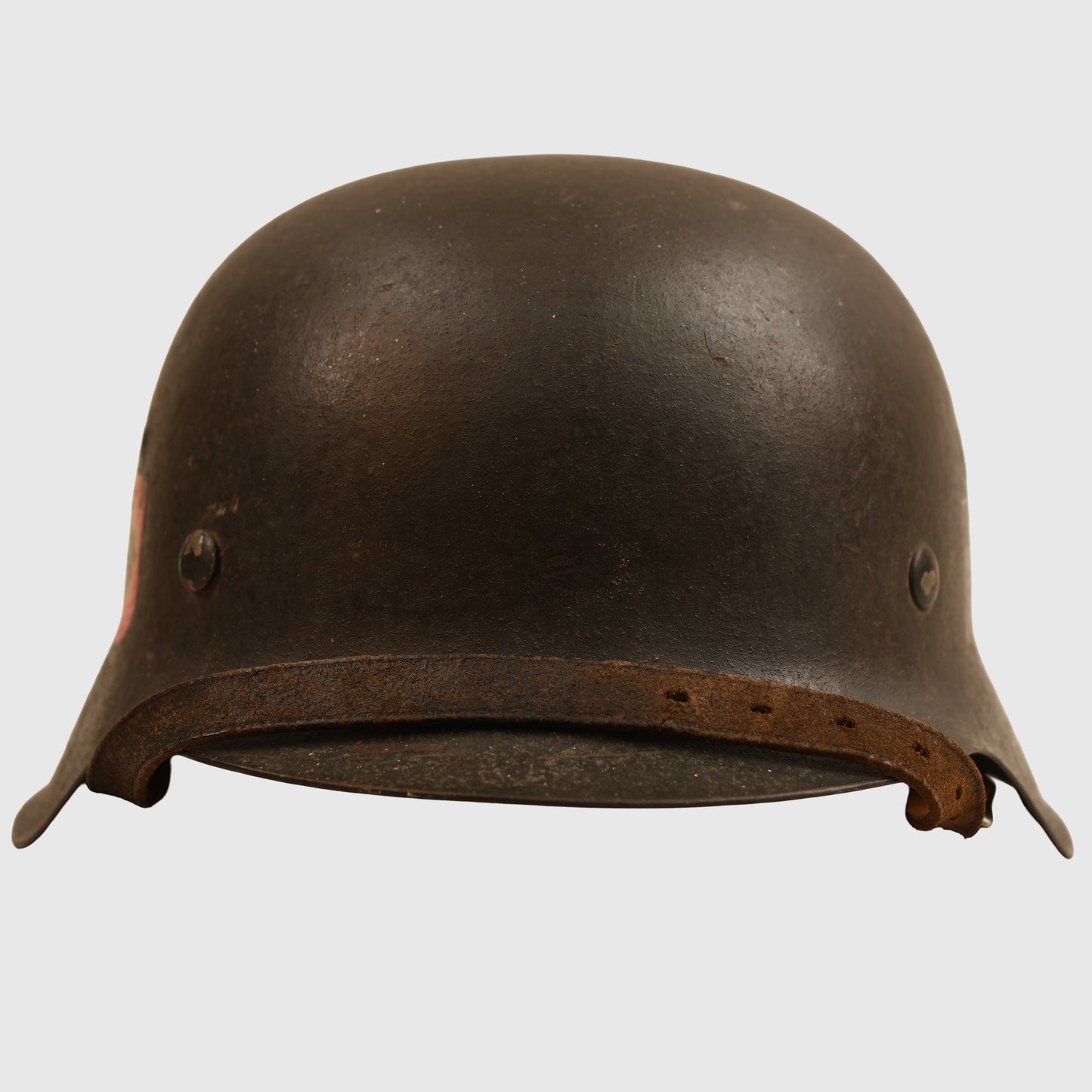 GERMAN WWII SS POLICE M.42 DOUBLE DECAL COMBAT HELMET