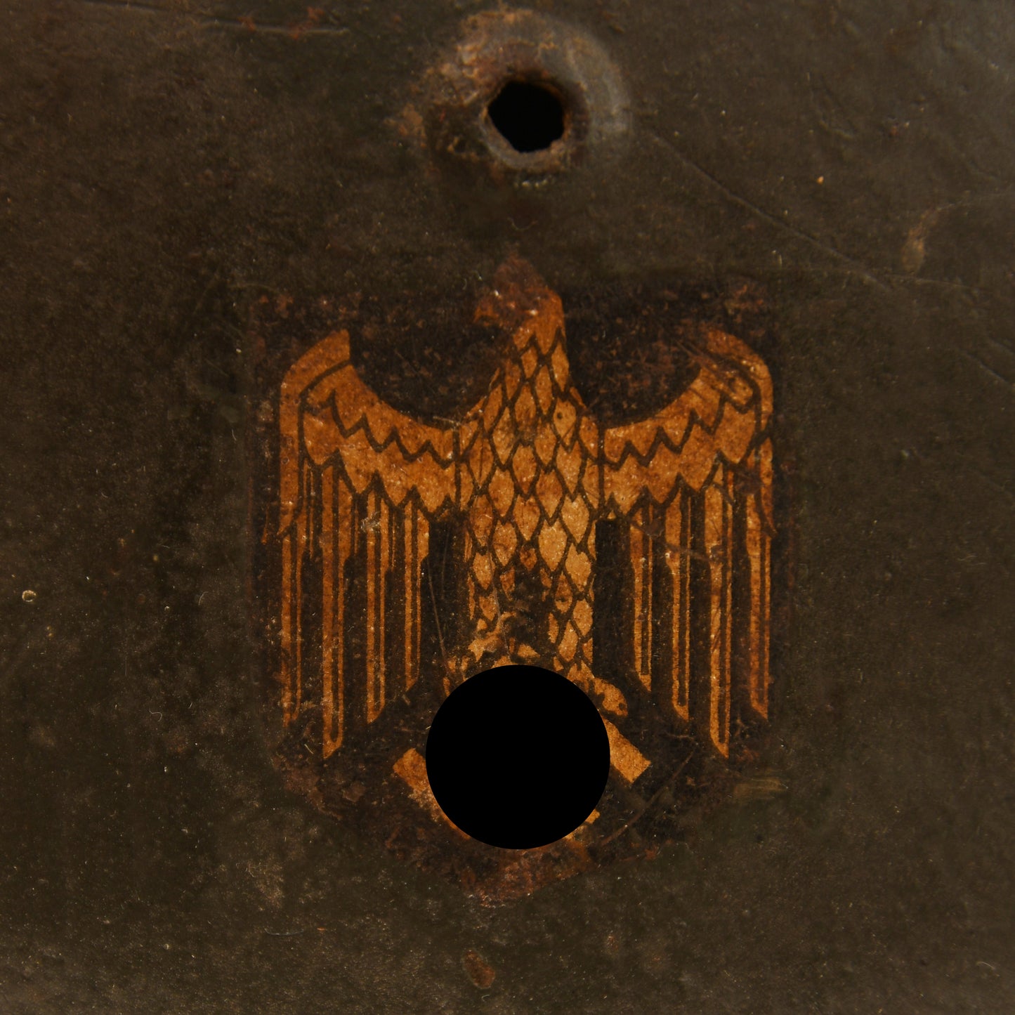 German WWII M35 Single Decal Army Combat Helmet