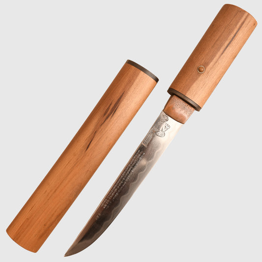 JAPANESE WWII AIKUCHI DISPLAY PIECE IN WOOD (SHIRASAYA) FITTINGS