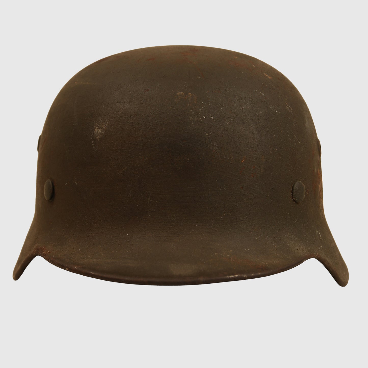 German WWII Army M.40 Single Decal Combat Helmet, Large Size