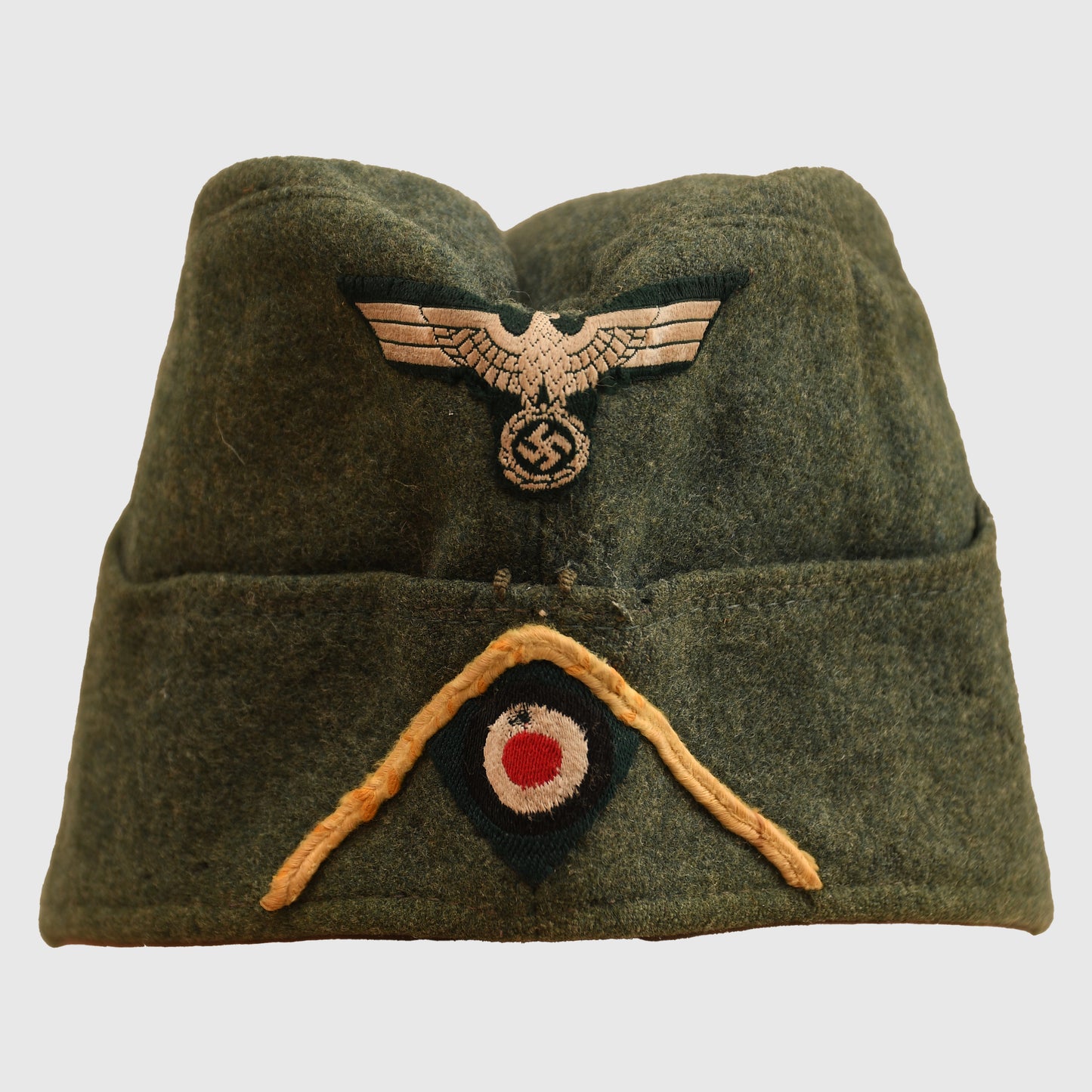 German WWII Army Signals Enlisted Man’s Overseas Cap