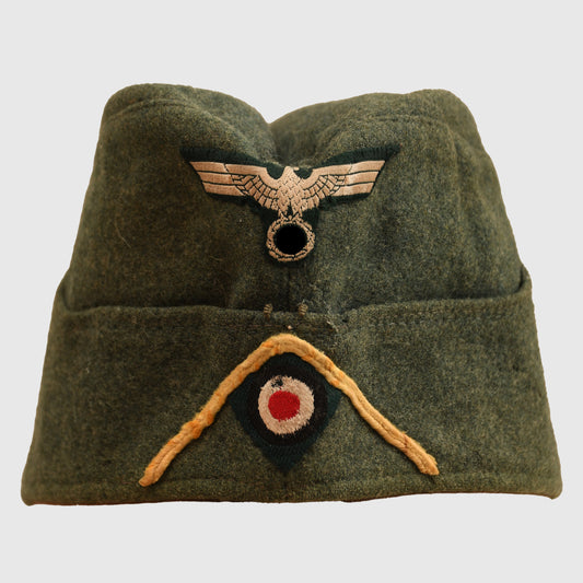 German WWII Army Signals Enlisted Man’s Overseas Cap
