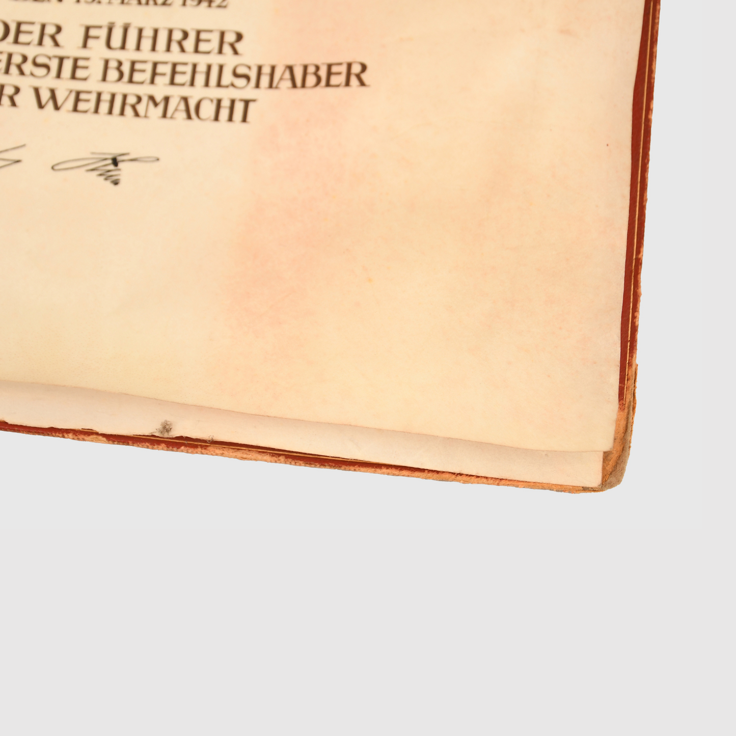 German WWII Knight's Cross to the Iron Cross Citation