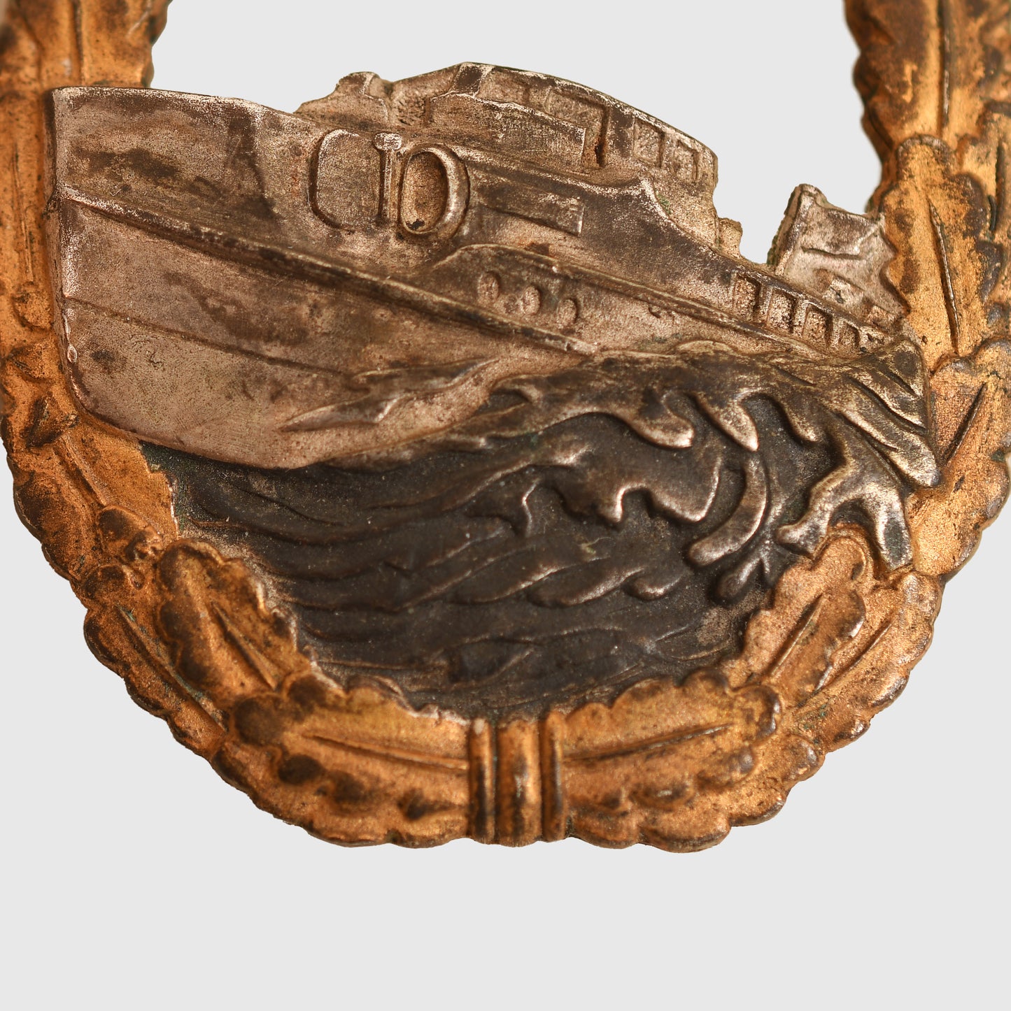 German WWII Kriegsmarine 1st Pattern E-Boat Badge – Early Schwerin Berlin Issue