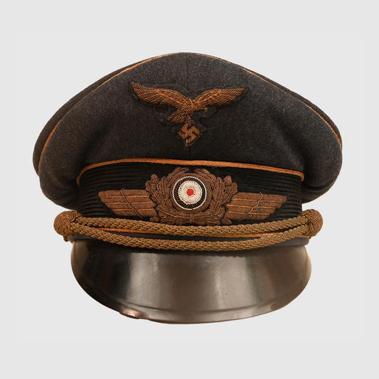 German WWII Luftwaffe General's Visor Cap, Identified to a Prominent Military Leader