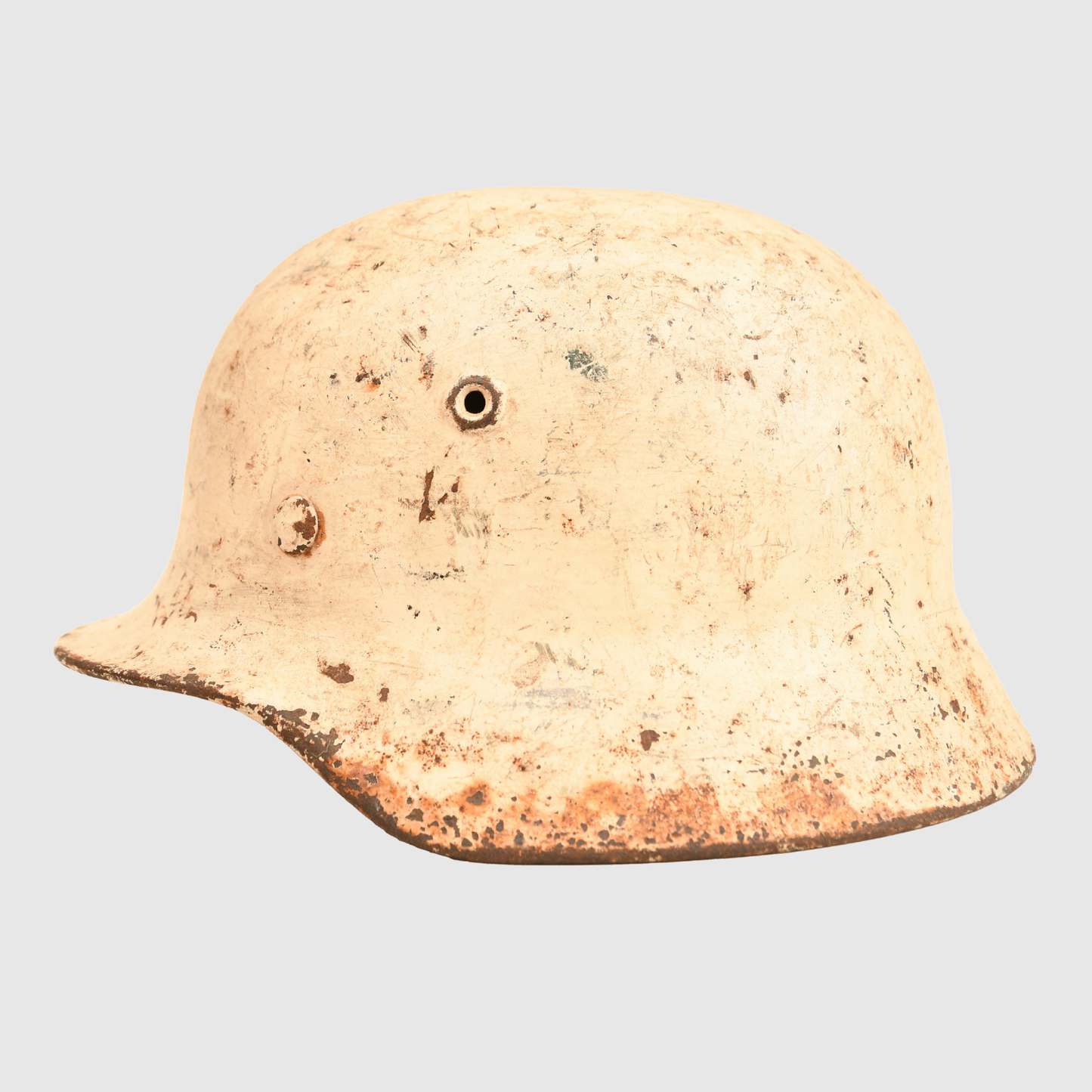 German WWII Luftwaffe M40 Snow Camouflage Helmet