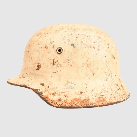 German WWII Luftwaffe M40 Snow Camouflage Helmet