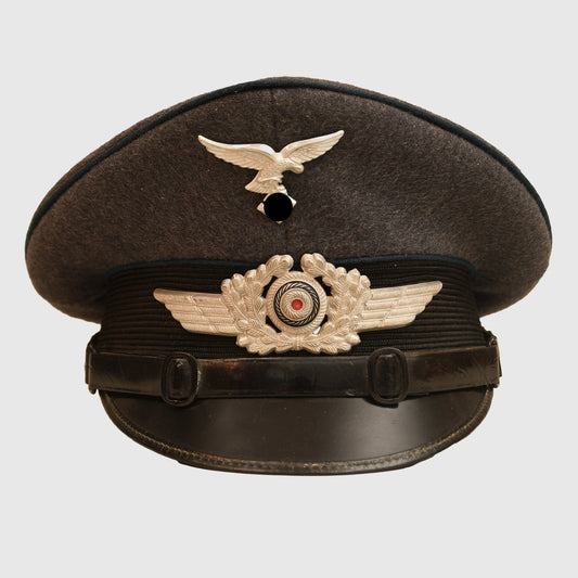 German WWII Luftwaffe Medical Section NCO or Man’s Visor Cap