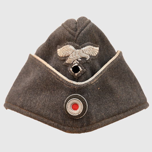 German WWII Luftwaffe Officer’s Overseas Cap