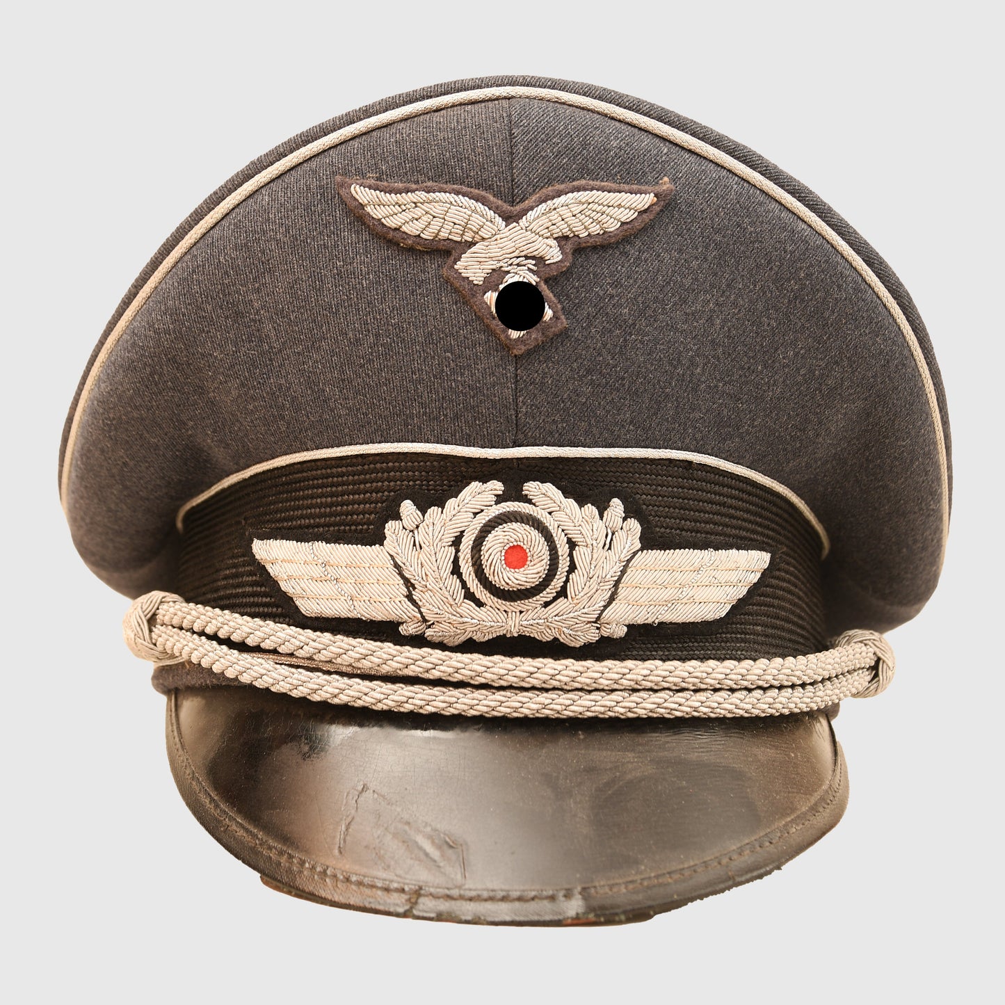 German WWII Luftwaffe Officer’s Visor Cap