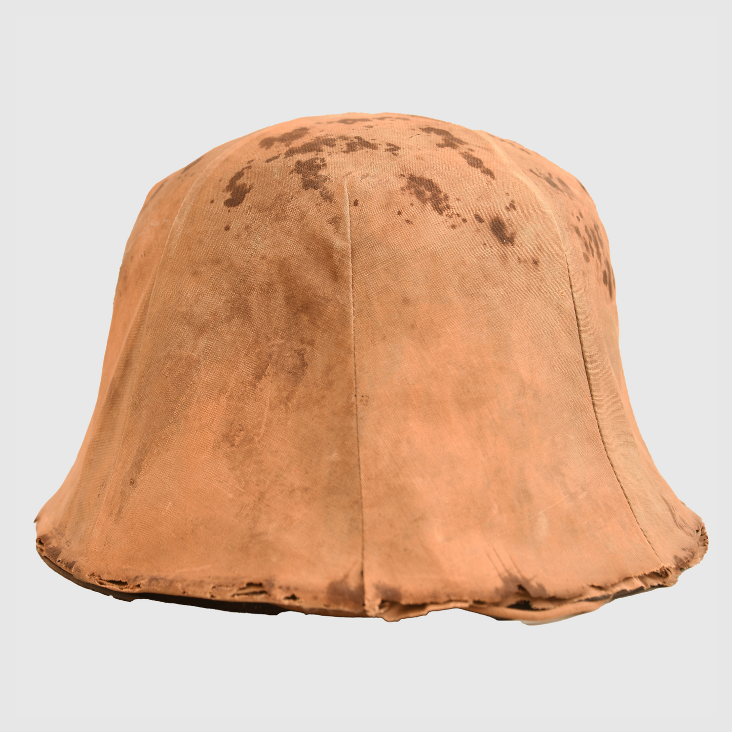 German WWII M42 Combat Helmet with Field-Made Cover