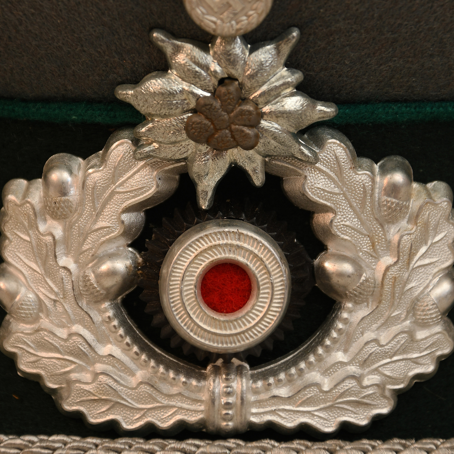 German WWII Mountain Troop Officer's Visor Cap