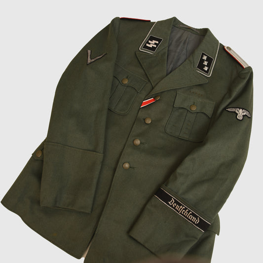 German WWII SS-Untersturmführer’s Pre-War Field Grey Tunic – Division “Deutschland”