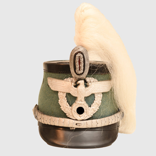 German WWII Schutzpolizei Officer’s Shako with Parade Plume