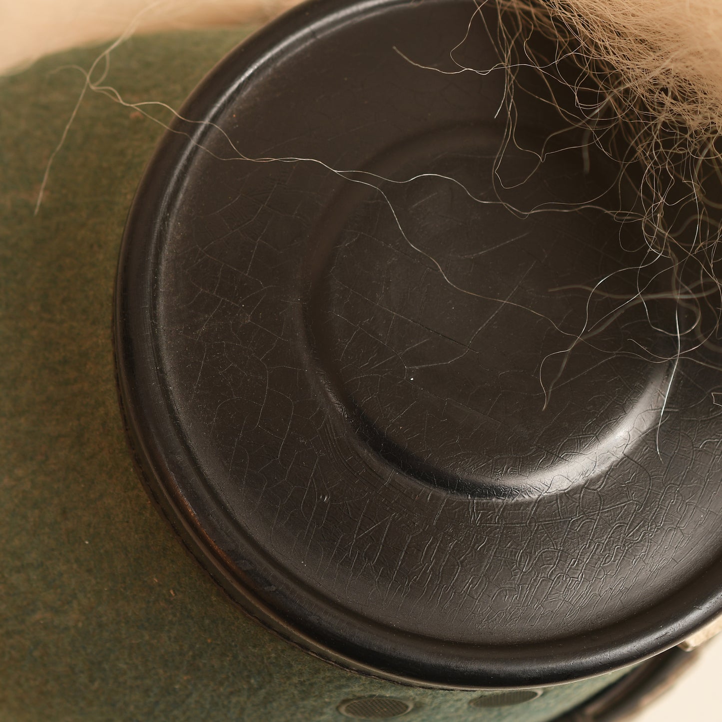 German WWII Schutzpolizei Officer’s Shako with Parade Plume