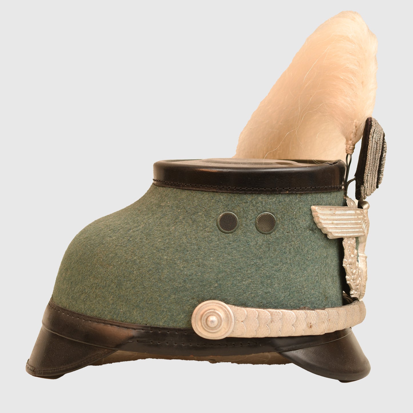 German WWII Schutzpolizei Officer’s Shako with Parade Plume