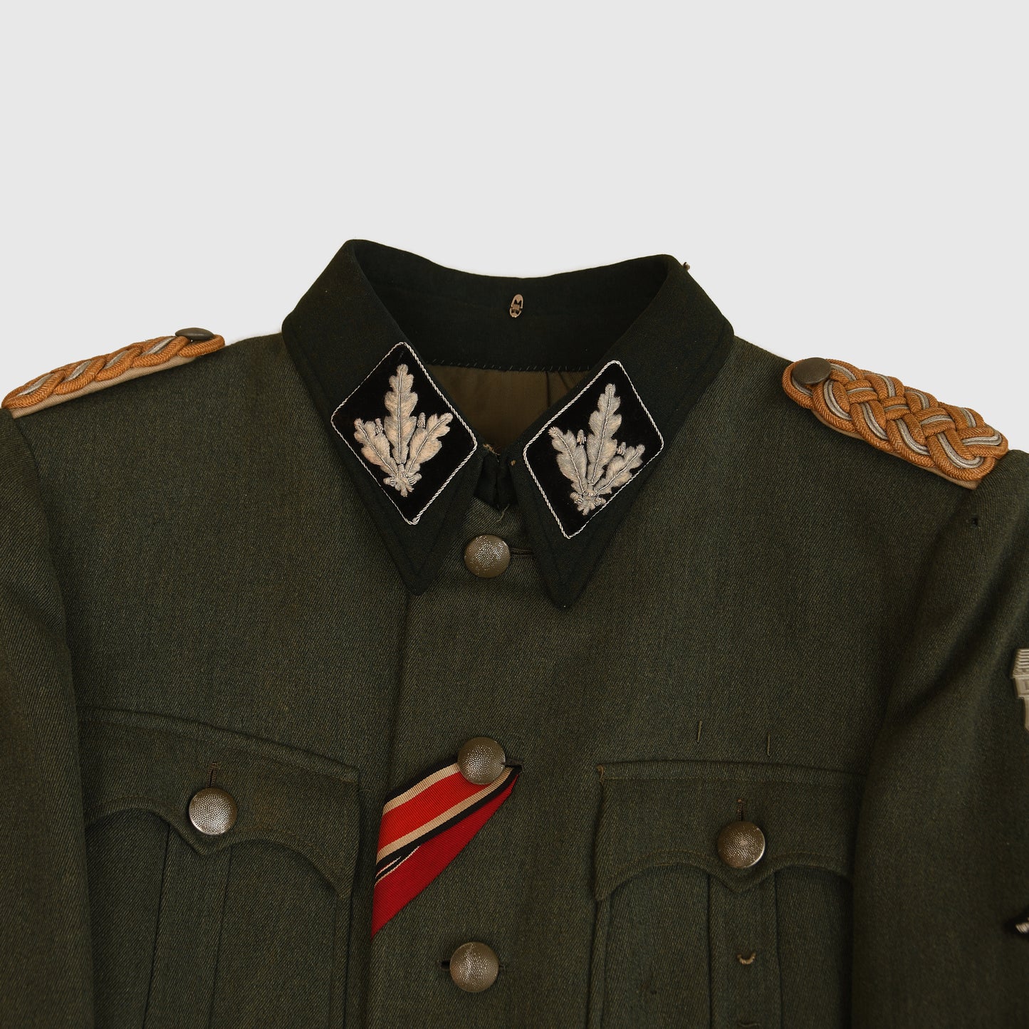 German WWII Waffen-SS Brigadeführer’s Field-Grey Combat Tunic