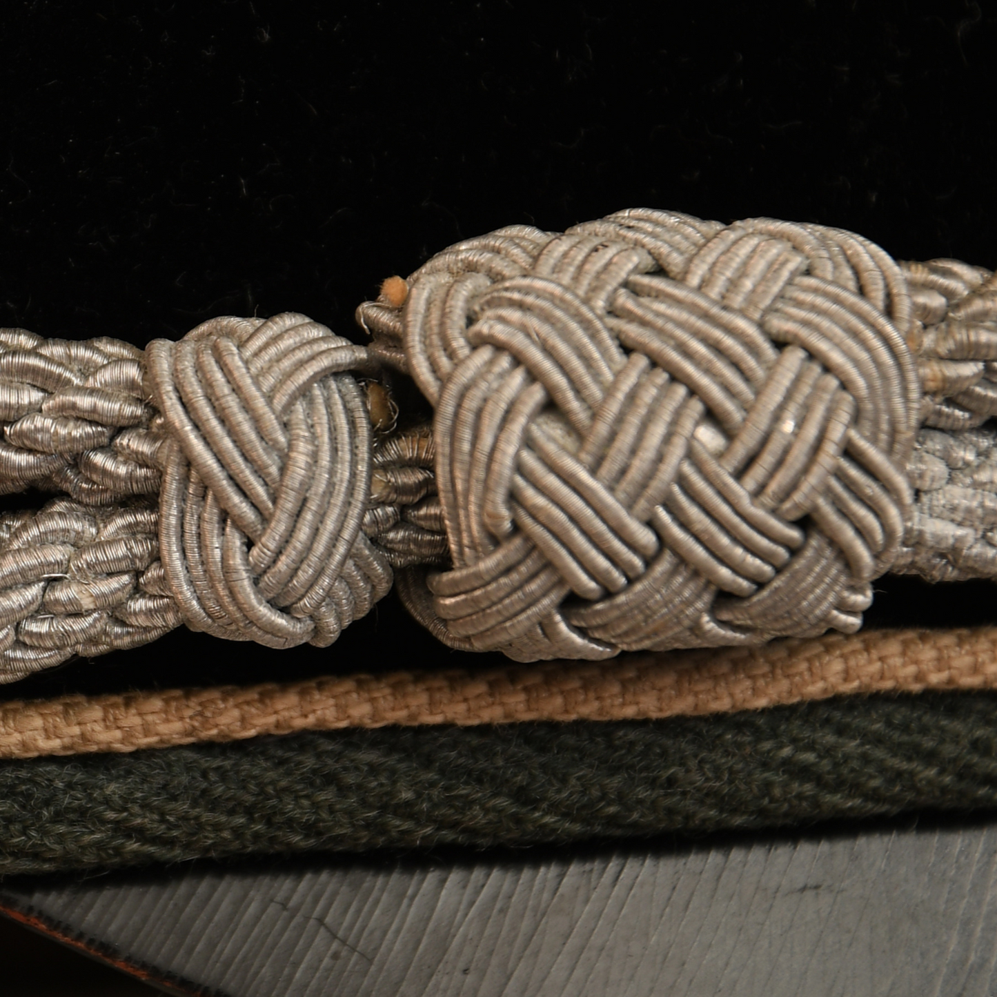 German WWII Waffen-SS Infantry Officer's Crusher Cap
