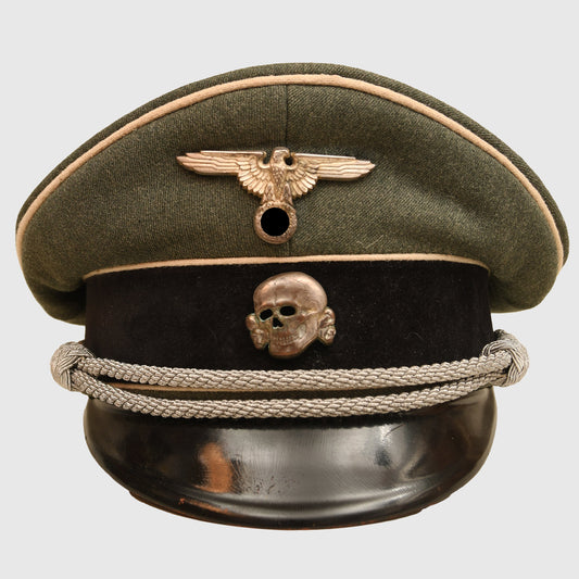 German WWII Waffen-SS Officer’s Visor Cap